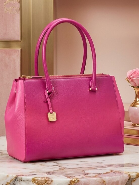 MCM Handbags - Authentic MCM Bright Pink Satchel
